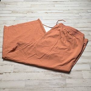 OLD NAVY ~ Plus 4X ~ Warm Hickory STRETCH TECH Cropped WIDE LEG Pants